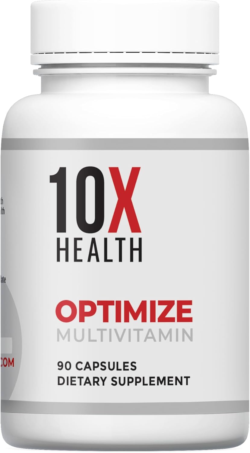 10X Health Optimize Multivitamínico para hombres \u2013 90 cápsulas...