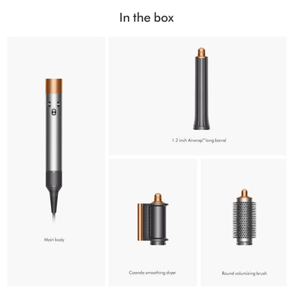 Dyson Airwrap™ Origin Multi-Styler, Sin Daño por Calor, Barril de 3 cm, Cepillo Redondo, Accesorio Anti-Encrespamiento