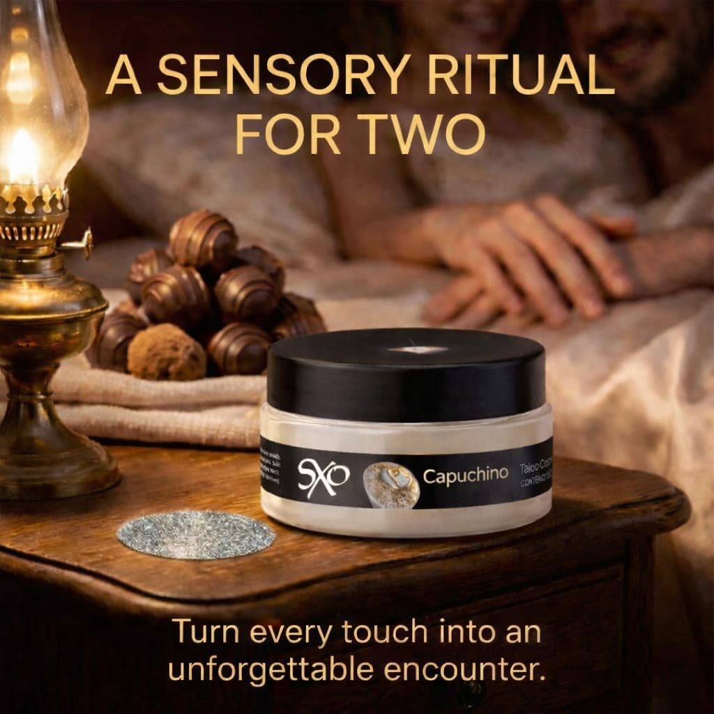 SXO Gourmet - Polvo corporal comestible con sabor a capuchino para...