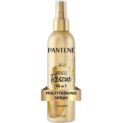 Pantene Miracle Rescue - Spray multitarea 10 en 1, protección contr...