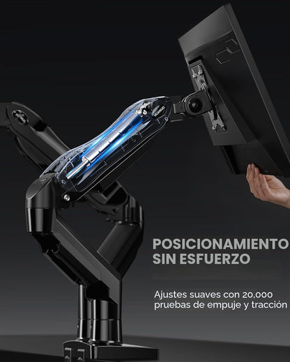 HUANUO FlowLift™ Soporte para monitor doble, soporte de escritorio...