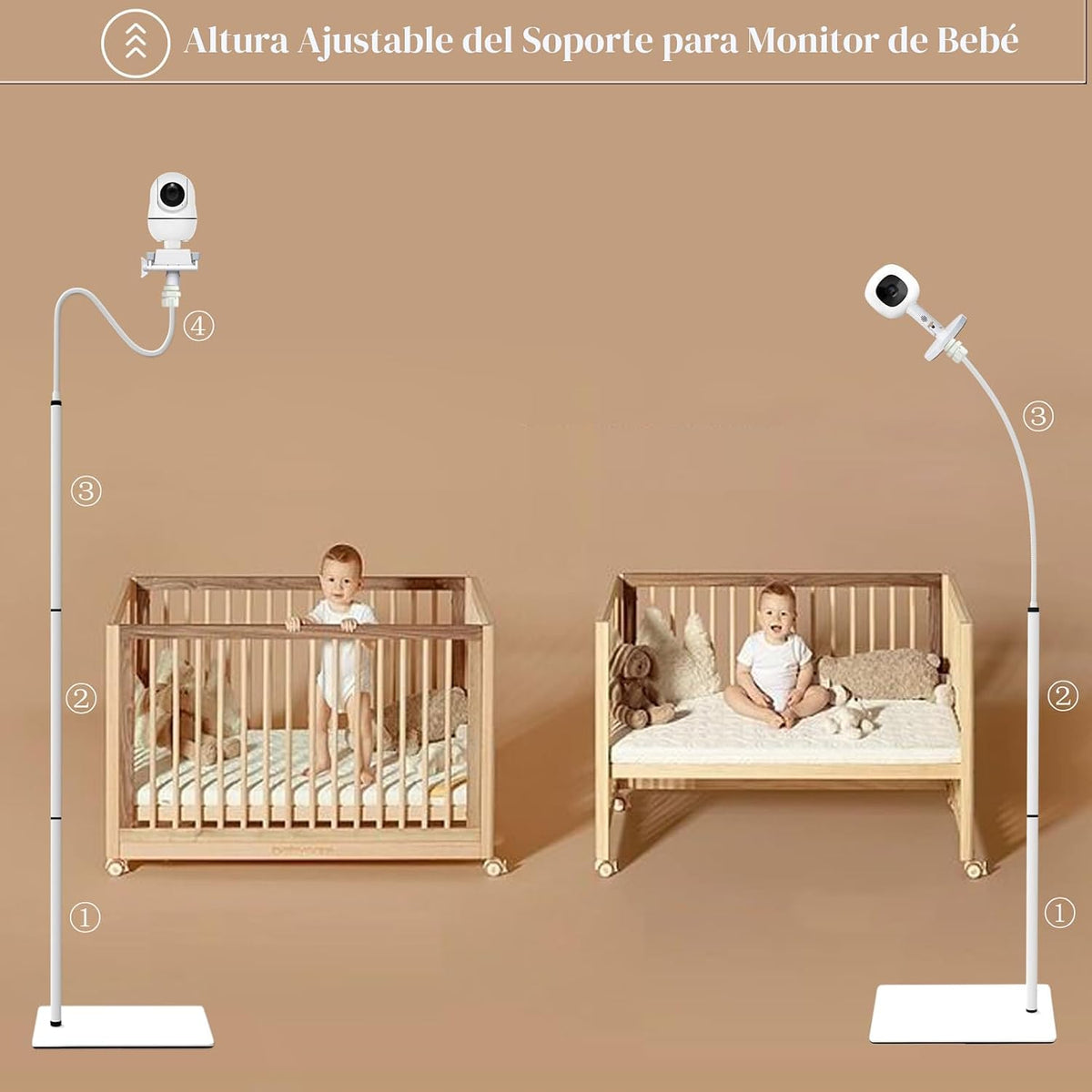 EYSAFT Soporte de piso para monitor de bebé, compatible con Nanit P...