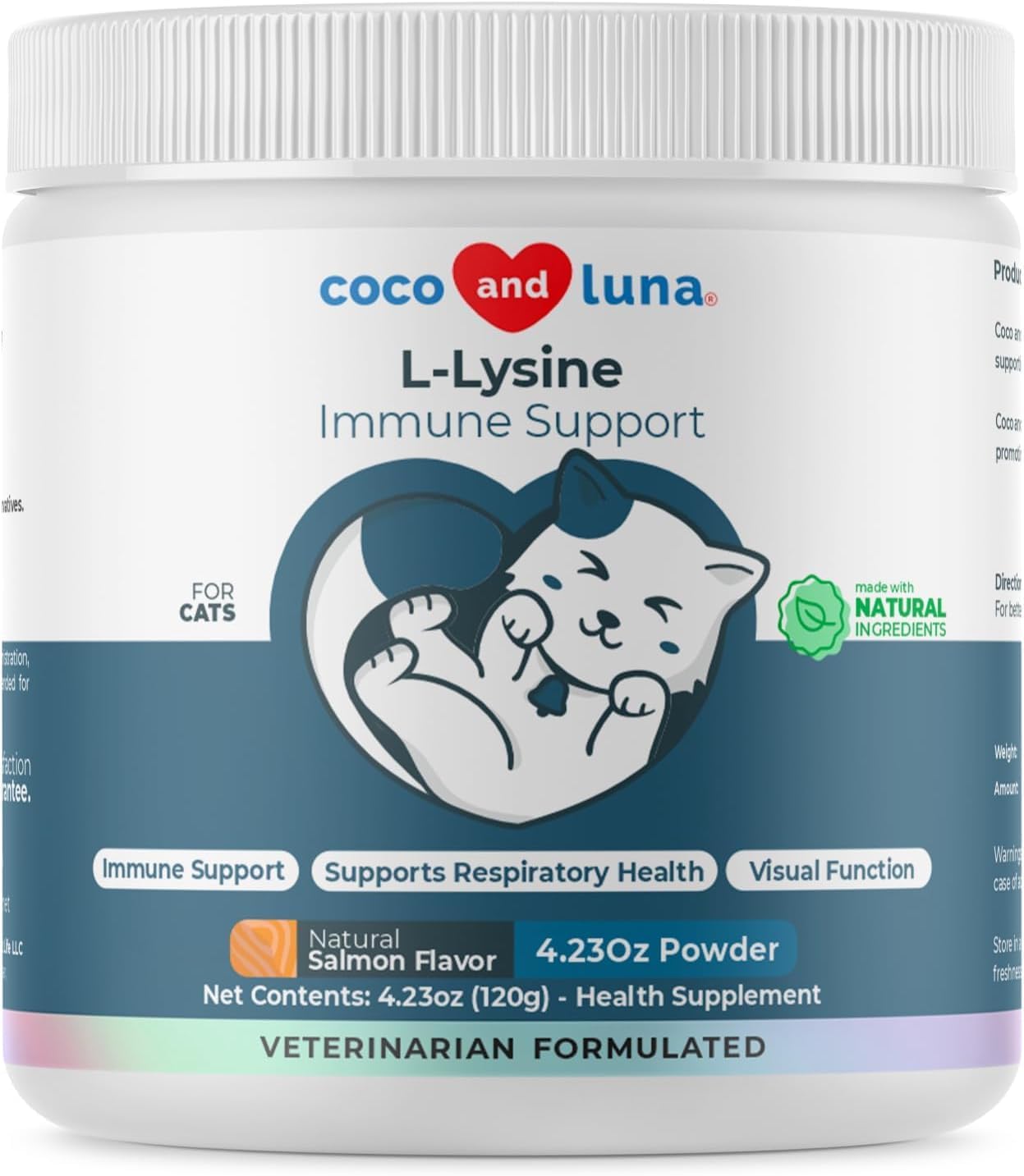 Suplemento de L-lisina para gatos 900 mg\/cucharada - Suplemento pa...