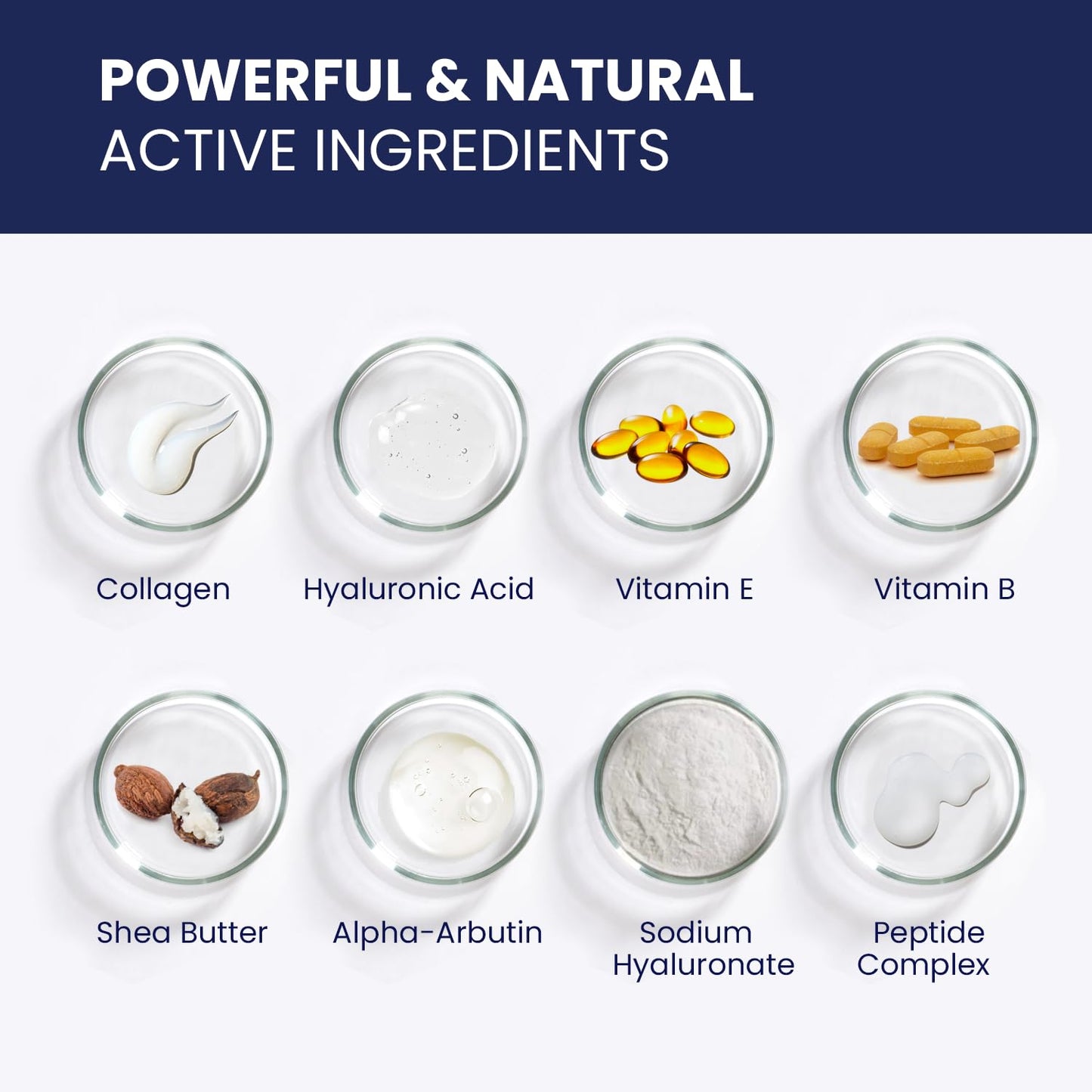 Crema facial 6 en 1 para hombres: crema antienvejecimiento y arrugas para hombres con colágeno, ácido hialurónico, vitaminas E y B, manteca de karité, removedor de manchas oscuras y tratamiento de bolsas para los ojos, 1.7 oz.