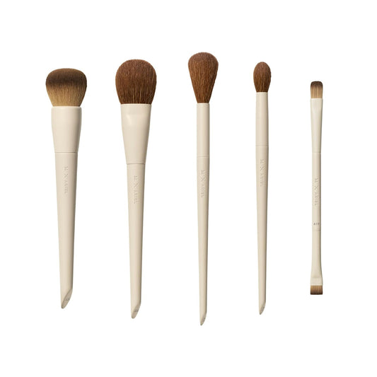 Colección de brochas de maquillaje Morphe x Ariel - Incluye A24 para base, A58 para contorno en crema, A19 corrector de doble punta, A14 para ajuste de precisión y A22 brochas para colorete (set de 5