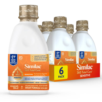 Similac 360 Total Care - Fórmula infantil sensible para irritabilid...