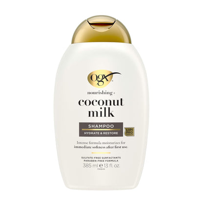 Ogx, Champú, Leche de Coco Nutritiva, 13 oz
