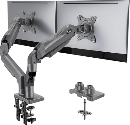 HUANUO - Soporte de escritorio para monitor doble, completamente aj...