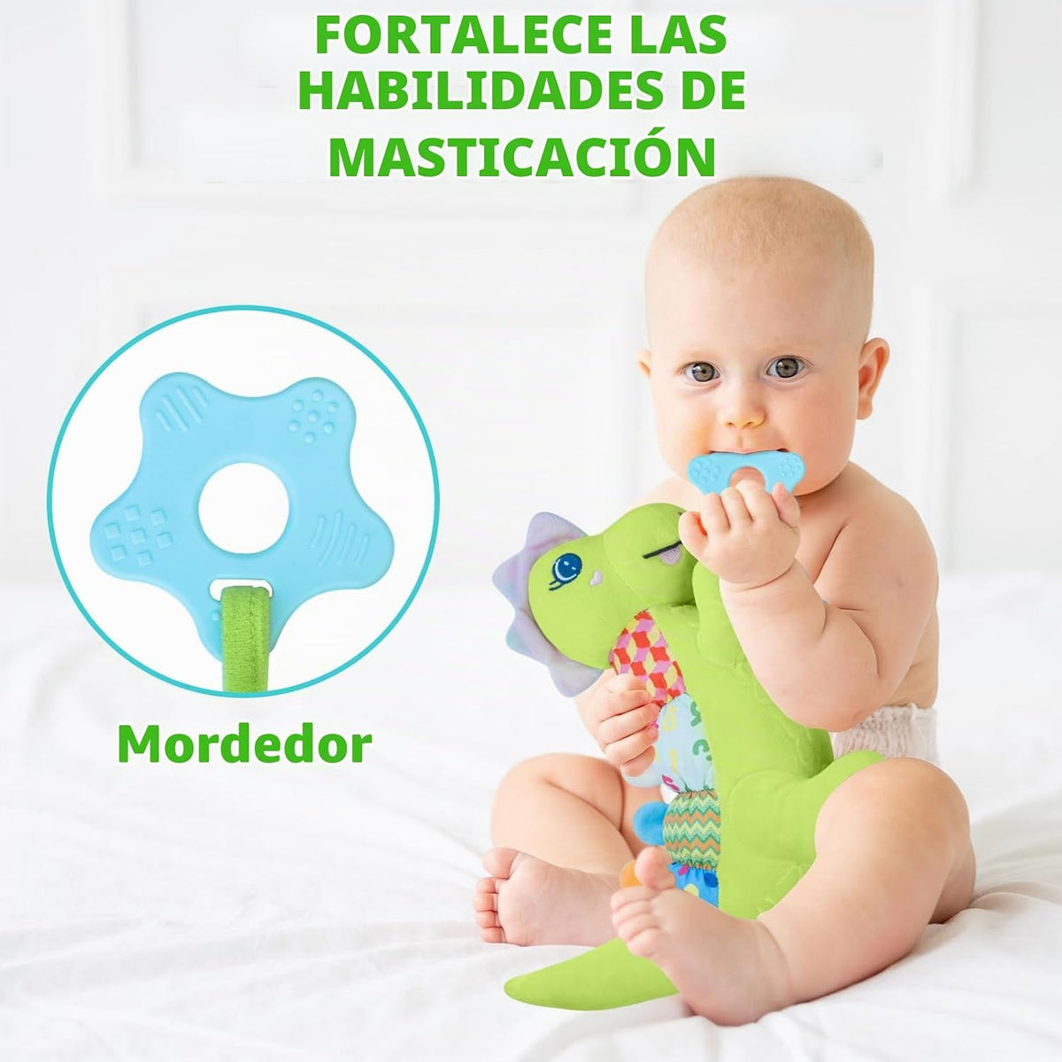 Juguetes Musicales de Peluche de Dinosaurio Bebé para 0-3-6-9-12 Me...