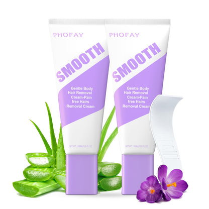 PHOFAY Crema depilatoria para pieles sensibles, mujeres y hombres,...