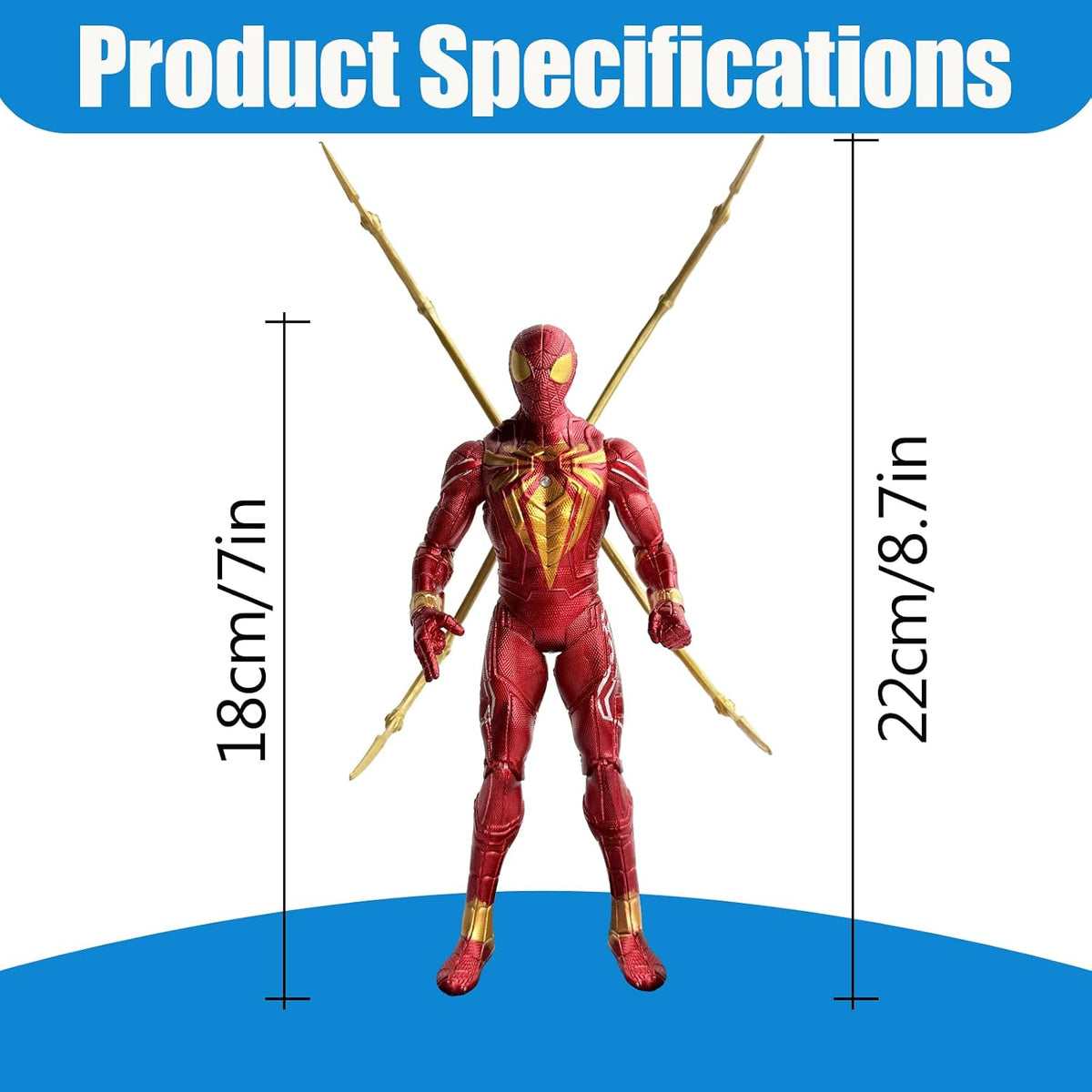 MPMIYVX Juego de 4 figuras de acción de héroe araña, figuras de sup...
