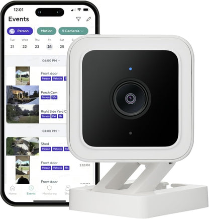 WyzeCam Cam v3 Cámara de seguridad para mascotas, cámara de segurid...