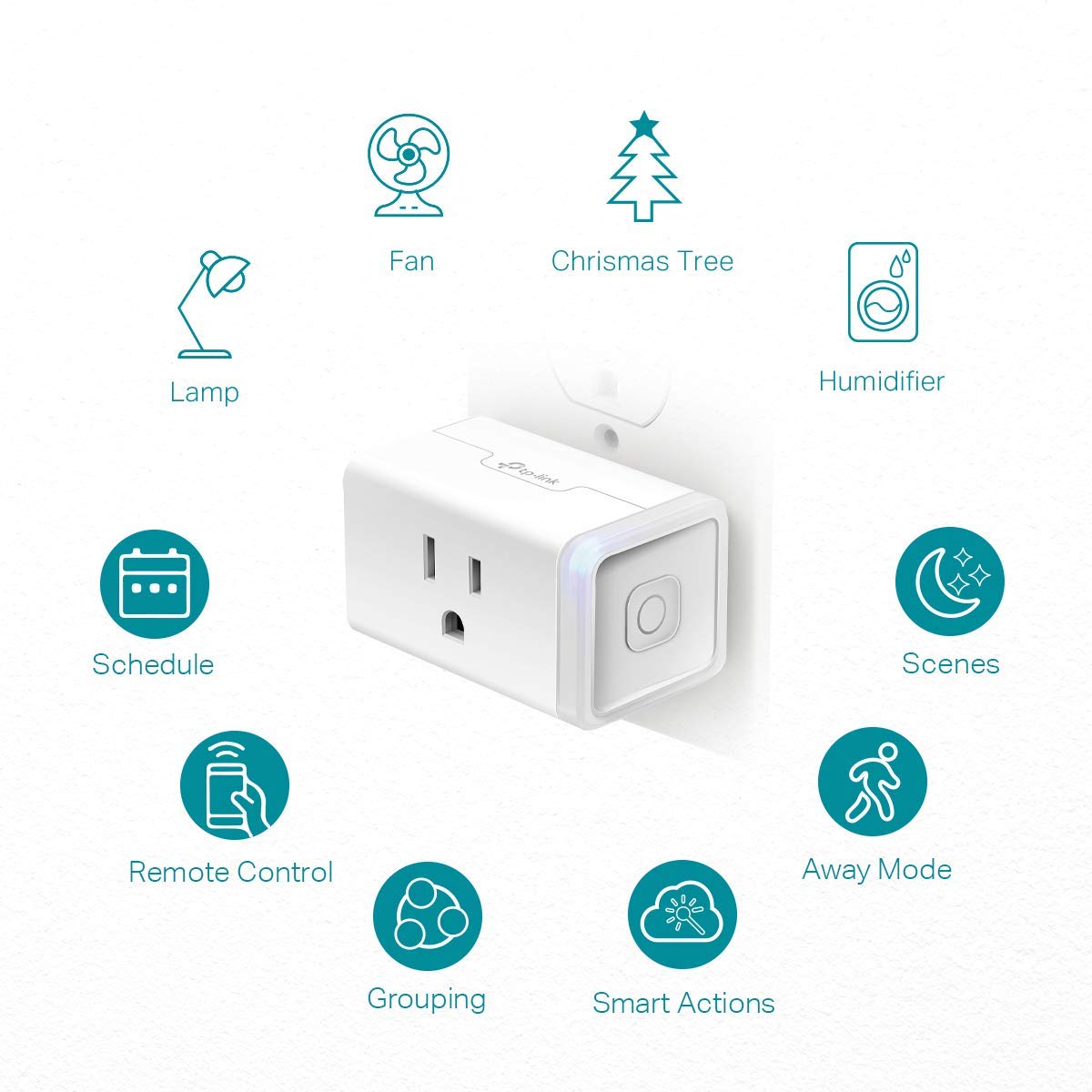 Kasa Smart Plug HS103P2 - Enchufe inteligente wifi para casa inteli...