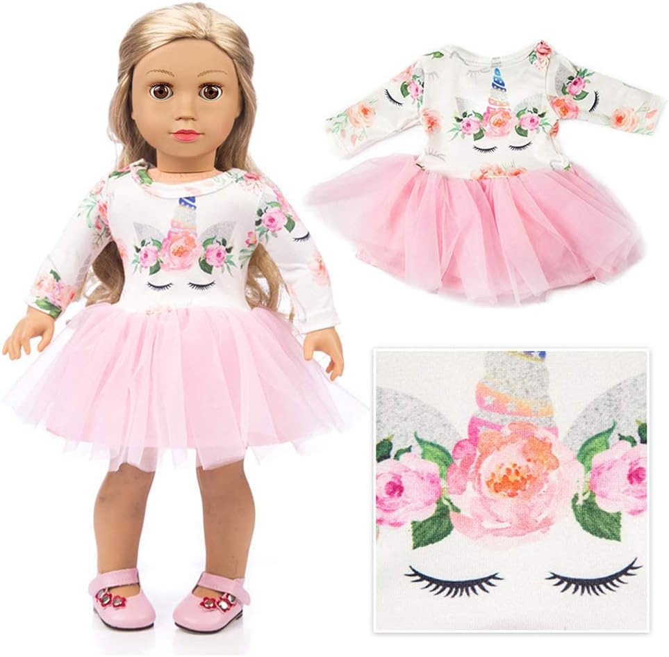 ZQDOLL 19 piezas de ropa de muñeca americana de regalo para ropa y...