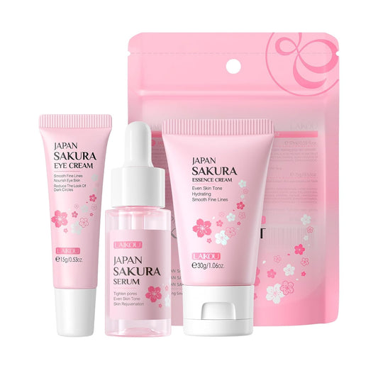 LAIKOU Juego de Cuidado de la Piel JAPAN SAKURA - Juego de regalo d...