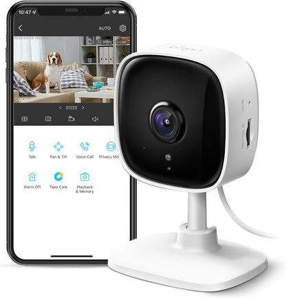 TP-Link Tapo - Cámara de seguridad interior de 1080P para monitor d...