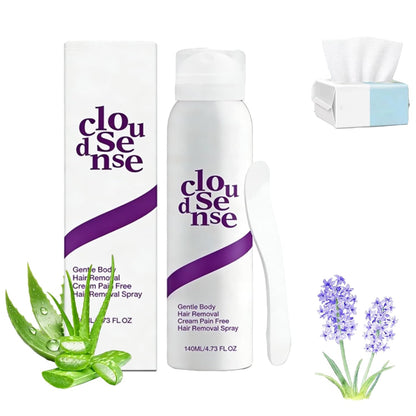 Kit de depilación corporal suave, spray de depilación suave, crema...