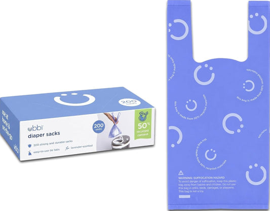 Sacos de pañales desechables Ubbi, con aroma a lavanda, lengüetas f...