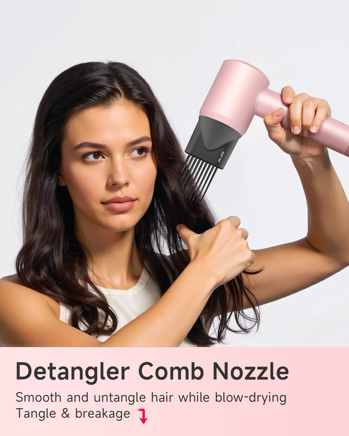 Secador de Pelo con Peine y Accesorio Difusor para Cabello Rizado,...
