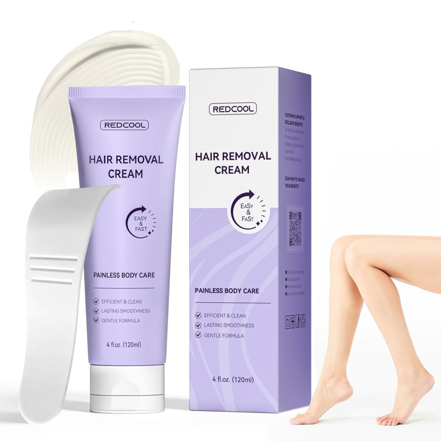 Crema depilatoria corporal y facial para mujeres y hombres, crema d...