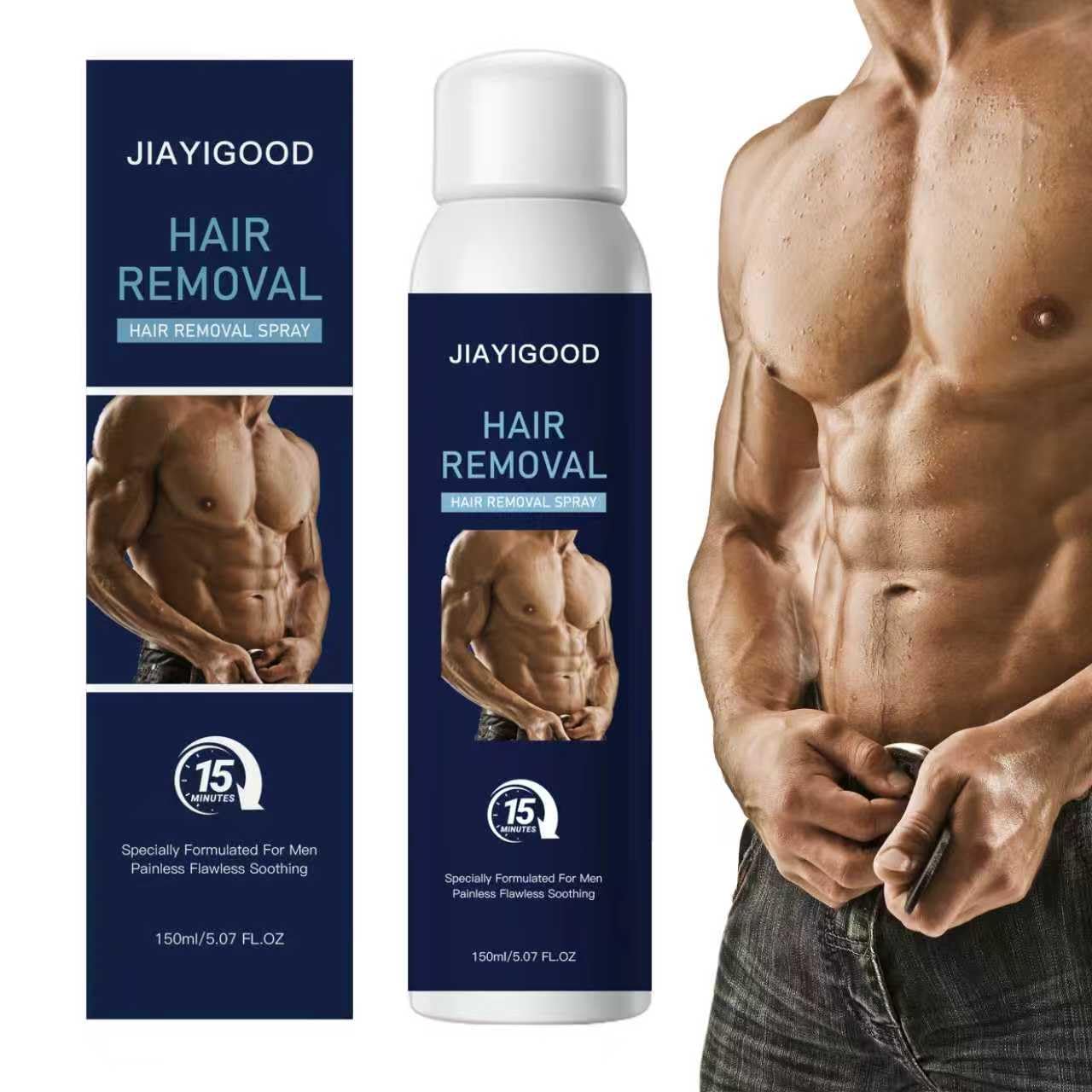 Espuma en aerosol para depilación para hombre, para cuerpo, crema d...