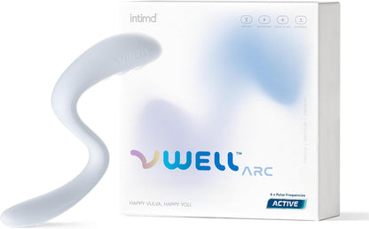 IntiMD VWELL - Varita vibratoria de silicona de arco erognómico par...