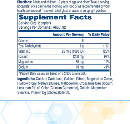 Citracal Liberación Lenta - Calcio 1200 mg con Vitamina D3, Magnesi...