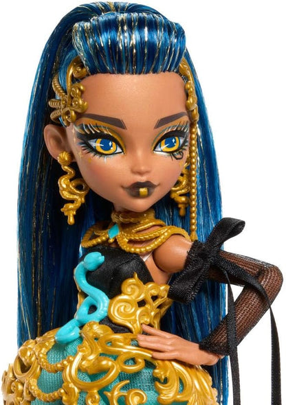 Muñeca de cumpleaños aterradora y dulce de Monster High, Cleo de Ni...