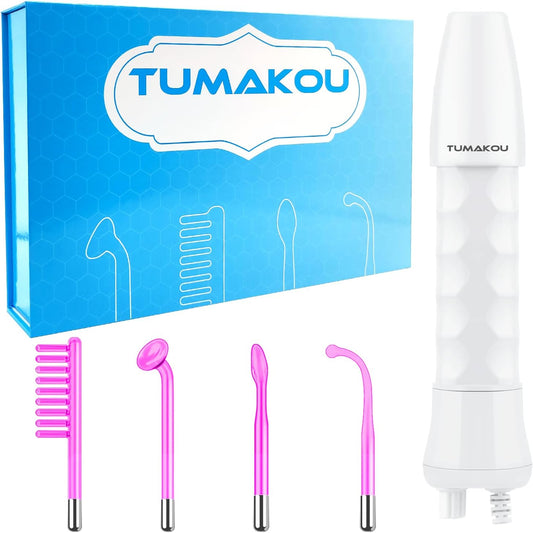Varita Facial de Alta Frecuencia - TUMAKOU Violeta Portátil de Mano...