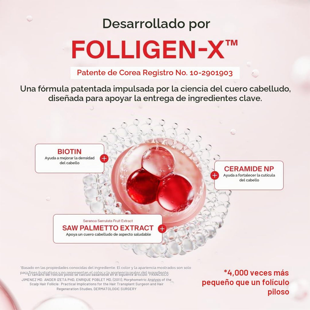 Dr.FORHAIR Folligen - Juego de champú y acondicionador espesante de...
