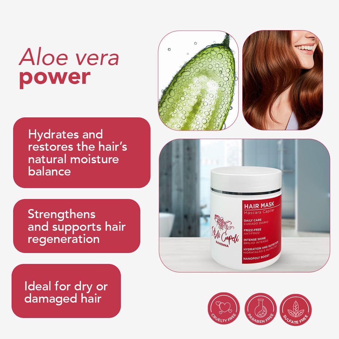 I Belli Capelli Ravenna - Kit de alisado de cabello rubio B-tox y m...