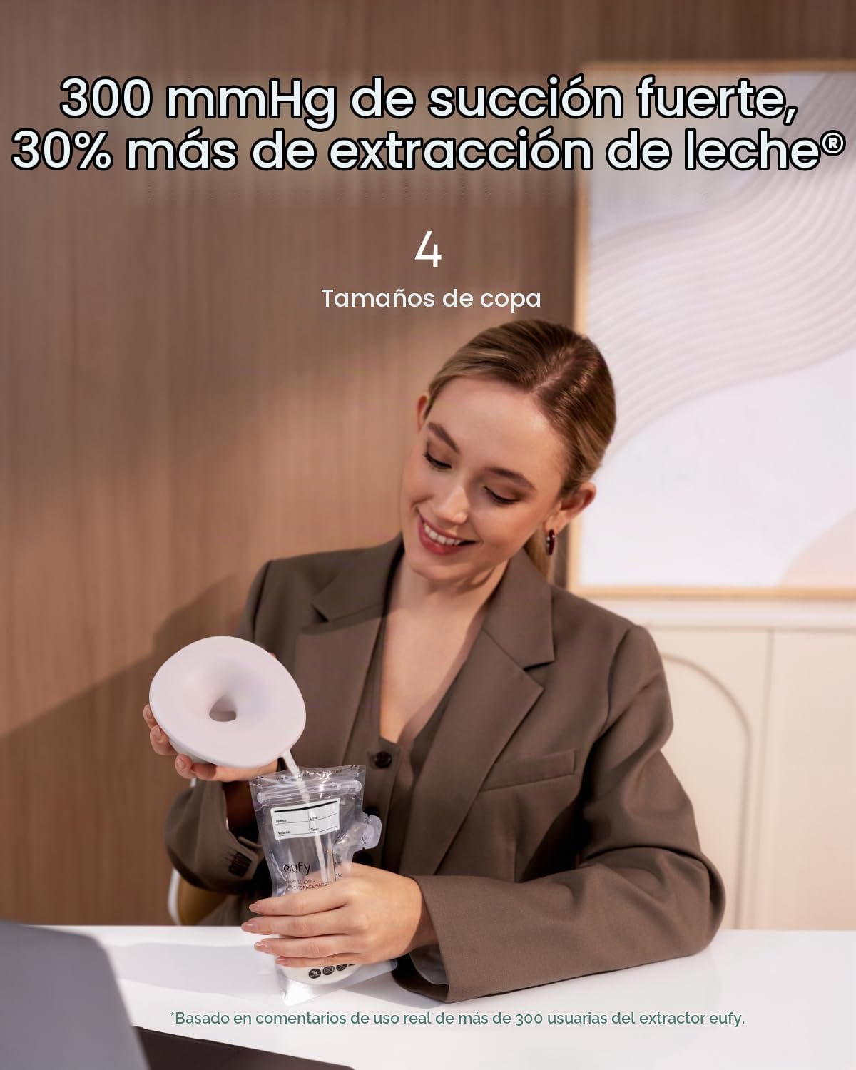 eufy S1 - Extractor de leche portátil con calefacción, flujo de cal...