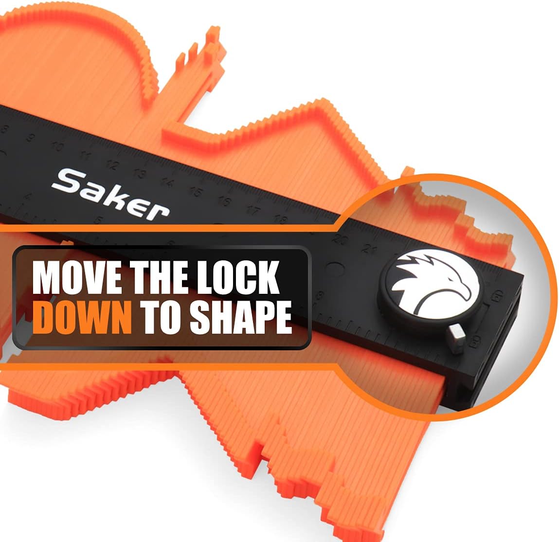 Saker - Herramienta de perfil de contorno - Bloqueo ajustable - Dup...