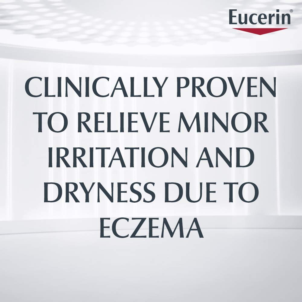 Eucerin Crema corporal para aliviar el eccema del bebé, sin fragancia, crema de eczema para bebés con avena coloidal, ceramida-3 y extracto de raíz de regaliz, tubo de 8 onzas