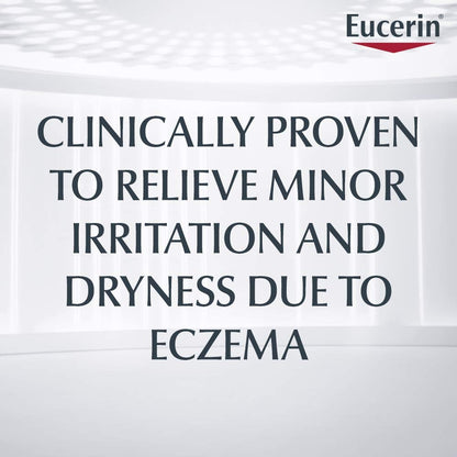 Eucerin Crema corporal para aliviar el eccema del bebé, sin fragancia, crema de eczema para bebés con avena coloidal, ceramida-3 y extracto de raíz de regaliz, tubo de 8 onzas