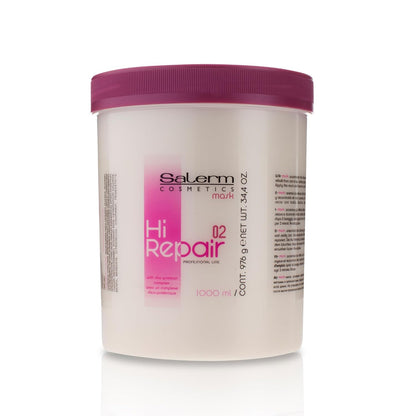Salerm Máscara Hi Repair con complejo de proteínas de sílice 02, 34...