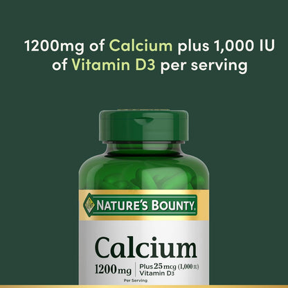 Calcio 0,04 oz de Nature\u2019s Bounty. Plus Vitamina D3., AUS-060,...