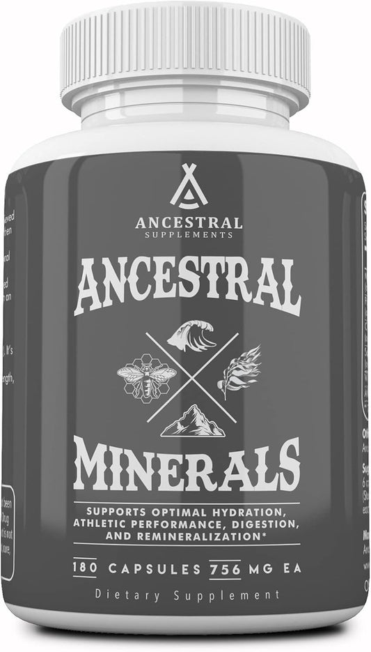 Ancestral Supplements Minerales y electrolitos con magnesio, potasi...