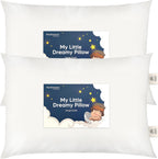 KeaBabies Paquete de 2 almohadas para niños de 2 años a 5,14 x 20 p...