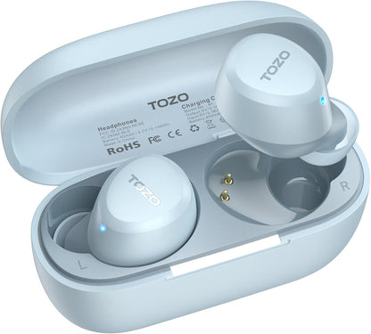 TOZO Auriculares inalámbricos A1 Bluetooth 5.3 de peso ligero en el...