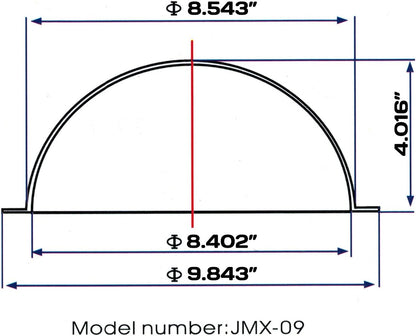 JMX domo protector para cámaras de seguridad, de acrílico, de 9 pul...