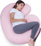 1 MIDDLE ONE Almohada de embarazo, almohada corporal en forma de C...