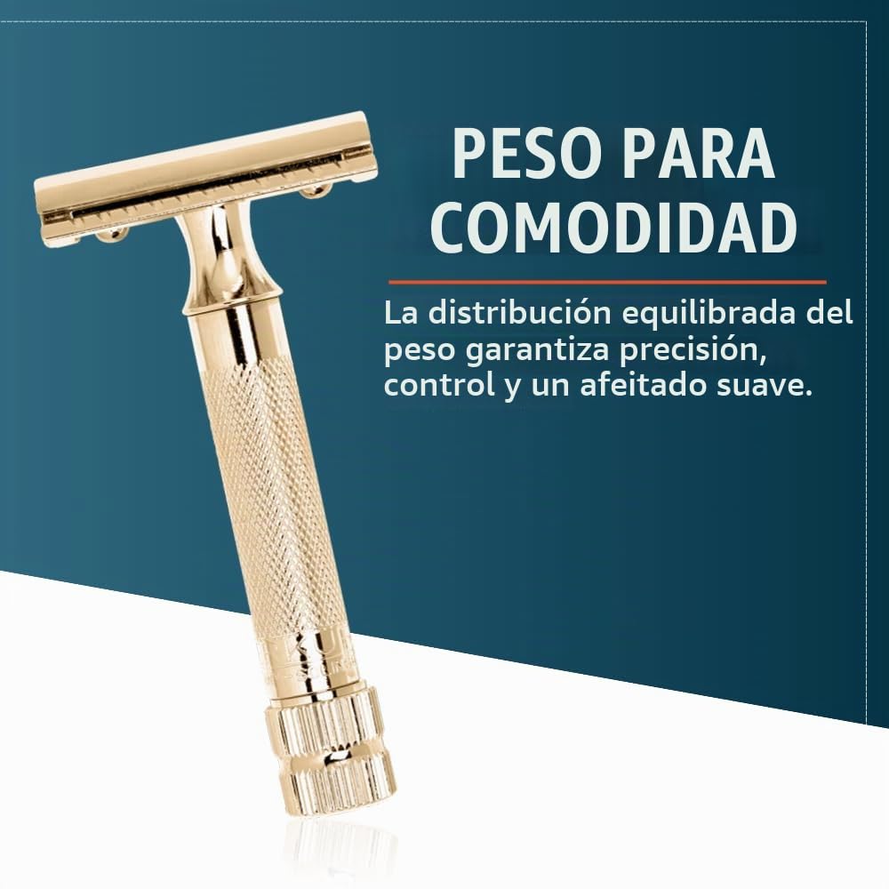 Merkur Maquinilla de afeitar clásica de seguridad de doble filo de...
