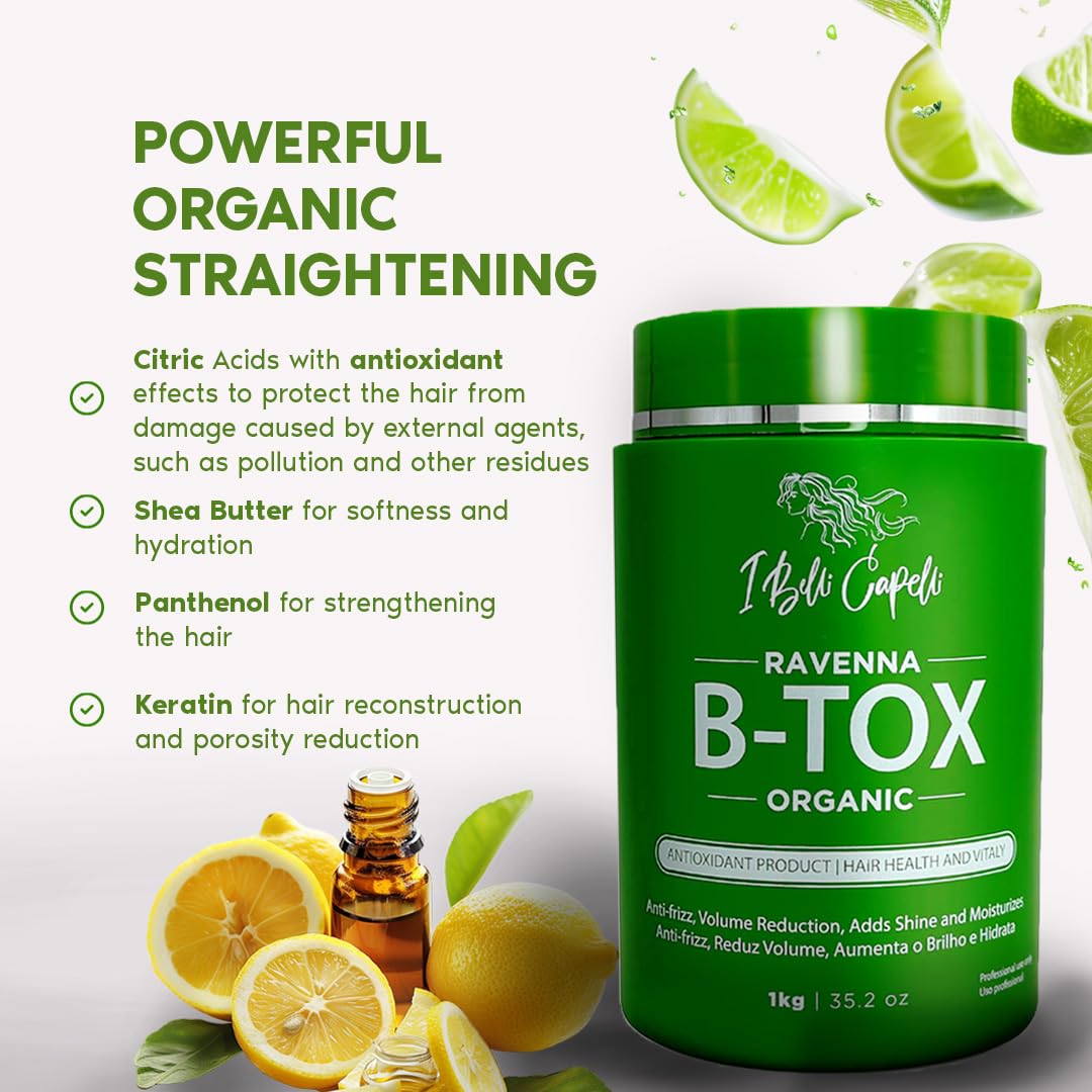 I Belli Capelli Ravenna B-tox Organic Kit - Tratamiento B-tox para...