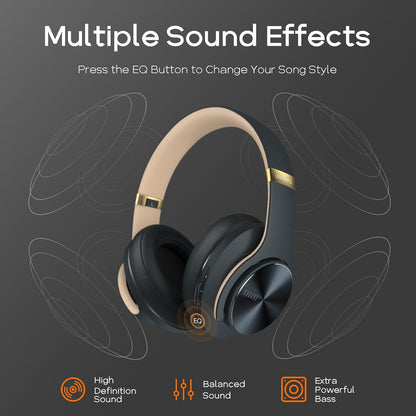 DOQAUS Auriculares Bluetooth inalámbricos, 52 horas de reproducción...