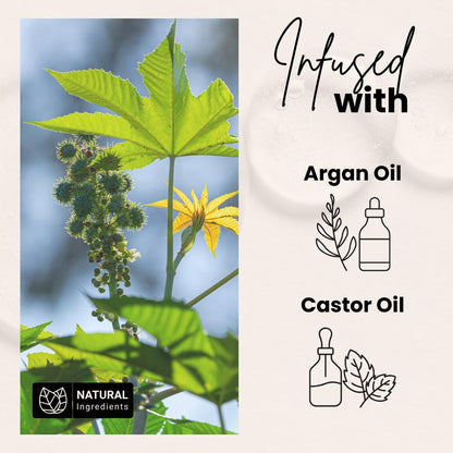 BASK & LATHER Gel de control de bordes Strong Hold con aceite de ricino, no graso, no descamado, sin yeso blanco, de larga duración, apoya el crecimiento del cabello, fórmula natural, para todo tipo