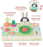 Skip Hop - Set de juguete musical para bebé DJ con luces, canciones, efectos de sonido y texturas suaves, Farmstand Let The Beet Drop Set de DJ