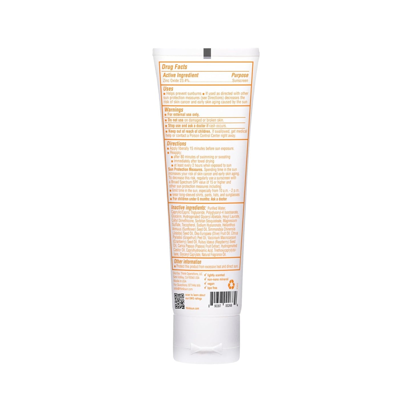Thinkbaby SPF 50+ Protector solar para bebés, 85 g \u2013 Crema sol...