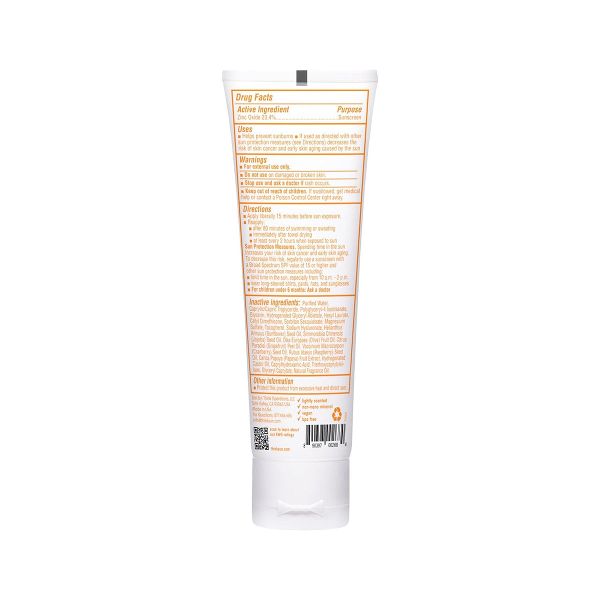 Thinkbaby SPF 50+ Protector solar para bebés, 85 g \u2013 Crema sol...
