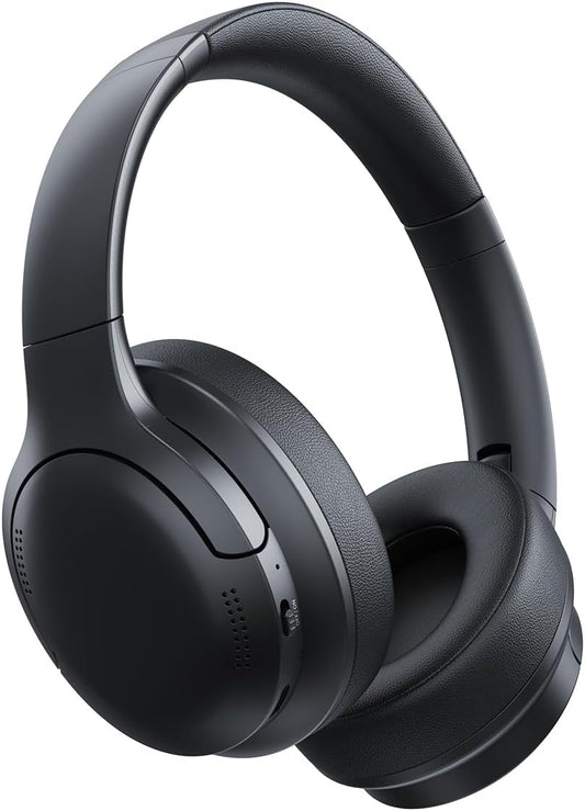 Baseus Bass BH1 Lite - Auriculares Bluetooth sobre la oreja, SuperBass, tiempo de reproducción de 80 horas, llamadas claras AI ENC, ajuste cómodo, control inteligente de aplicaciones, Bluetooth 6.0
